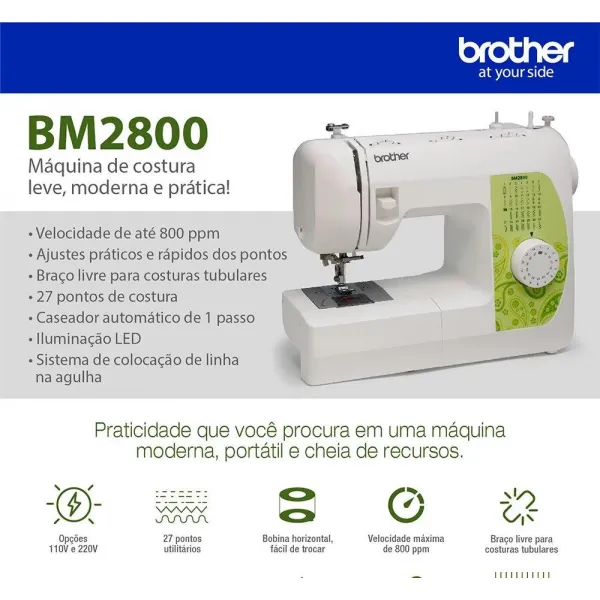 Maquina de Costura Brother BM2800V