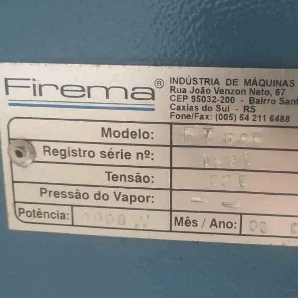 Prensa Térmica Firema 550x1100mm 220v
